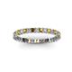2 - Allie 2.00 mm Citrine and Diamond Eternity Band 