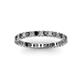 2 - Allie 2.00 mm Black and White Diamond Eternity Band 