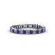 3 - Allie 2.50 mm Blue Sapphire and Diamond Eternity Band 