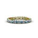 3 - Allie 2.50 mm Blue Topaz and Diamond Eternity Band 