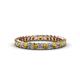 3 - Allie 2.50 mm Citrine and Diamond Eternity Band 