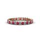 3 - Allie 2.50 mm Ruby and Diamond Eternity Band 