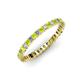 3 - Allie 2.00 mm Peridot and Diamond Eternity Band 