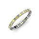 3 - Allie 2.00 mm Yellow Sapphire and Diamond Eternity Band 