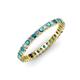 3 - Allie 2.00 mm London Blue Topaz and Diamond Eternity Band 