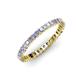 3 - Allie 2.00 mm Tanzanite and Diamond Eternity Band 