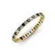 3 - Allie 2.00 mm Black and White Diamond Eternity Band 