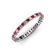 3 - Allie 2.00 mm Ruby and Diamond Eternity Band 