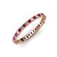 3 - Allie 2.00 mm Ruby and Diamond Eternity Band 
