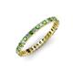 3 - Allie 2.00 mm Green Garnet and Diamond Eternity Band 