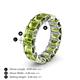 5 - Victoria 6x4 mm Emerald Cut Peridot Eternity Band 