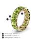 5 - Victoria 6x4 mm Emerald Cut Peridot Eternity Band 