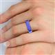 6 - Victoria 6x4 mm Emerald Cut Tanzanite Eternity Band 