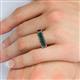 6 - Victoria 6x4 mm Emerald Cut Lab Created Alexandrite Eternity Band 