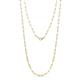 1 - Sandra Small Rectangle (11.00 x 3.20 mm) Light Weight Paperclip Chain Necklace 