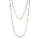 1 - Sandra Medium Rectangle (14.00 x 4.20 mm) Light Weight Paperclip Chain Necklace 