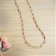 3 - Sandra Small Rectangle (11.00 x 3.20 mm) Light Weight Paperclip Chain Necklace 