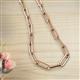 3 - Sandra Large Rectangle (17.00 x 5.30 mm) Light Weight Paperclip Chain Necklace 