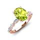 3 - Laila 2.48 ctw Peridot Oval Shape (9x7 mm) Hidden Halo Engagement Ring 