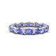 1 - Abigail 2.80 ctw Oval Shape Tanzanite Comfort fit Eternity Band 