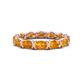1 - Abigail 2.38 ctw Oval Shape Citrine Comfort fit Eternity Band 