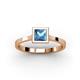 2 - Elcie 1.38 ct Blue Topaz Solitaire Ring  