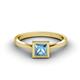 3 - Elcie 1.38 ct Blue Topaz Solitaire Ring  