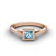 3 - Elcie 1.38 ct Blue Topaz Solitaire Ring  