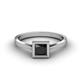 3 - Elcie 1.00 ct Black Diamond Solitaire Ring  