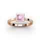 2 - Elcie 0.90 ct Pink Tourmaline Solitaire Ring  