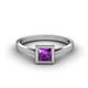 3 - Elcie 1.00 ct Amethyst Solitaire Ring  