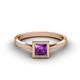 3 - Elcie 1.00 ct Amethyst Solitaire Ring  