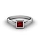 3 - Elcie 1.35 ct Red Garnet Solitaire Ring  