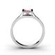 4 - Elcie 0.90 ct Pink Tourmaline Solitaire Ring  