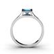 4 - Elcie 1.38 ct Blue Topaz Solitaire Ring  