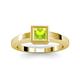 2 - Ian 1.25 ct Princess Cut Peridot Solitaire Ring 