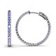 1 - Melissa 1.68 ctw (2.00 mm) Inside Outside Round Tanzanite Eternity Hoop Earrings 