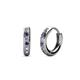 1 - Cianna 1.80mm (0.25 ctw) Petite Iolite and Diamond Hoop Earrings 