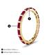 4 - Elise 1.26 ctw Baguette Shape Ruby Comfort Fit Eternity Band 