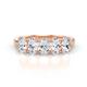 1 - Elmira 1.00 ctw Oval Shape Natural Diamond Five Stone Wedding Band 