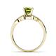 5 - Serene Peridot and Diamond Bridal Set Ring 