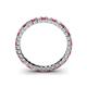 4 - Allie 2.50 mm Ruby and Diamond Eternity Band 