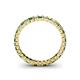4 - Allie 2.50 mm Green Garnet and Diamond Eternity Band 