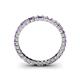 4 - Allie 2.50 mm Amethyst and Diamond Eternity Band 