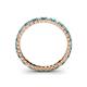 4 - Allie 2.00 mm London Blue Topaz and Diamond Eternity Band 