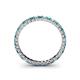 4 - Allie 2.00 mm London Blue Topaz and Diamond Eternity Band 