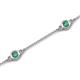 6 - Aizza (5 Stn/4 mm) Created Alexandrite Station Bracelet 
