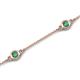 6 - Aizza (5 Stn/4 mm) Created Alexandrite Station Bracelet 