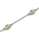 6 - Aizza (5 Stn/4 mm) Peridot Station Bracelet 