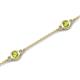 6 - Aizza (5 Stn/4 mm) Peridot Station Bracelet 